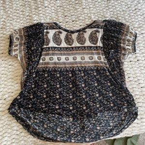 NWT Free People Paisley Top